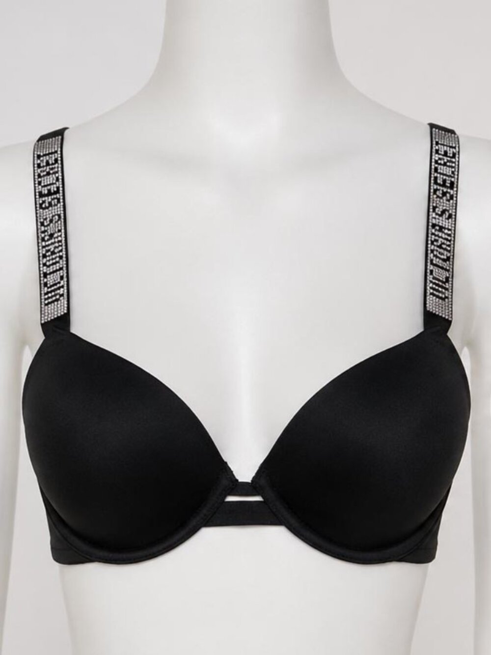 Victoria's Secret Push-Up Bra /Rhinestone Straps/Padded Underwire Bra |Size 32DD